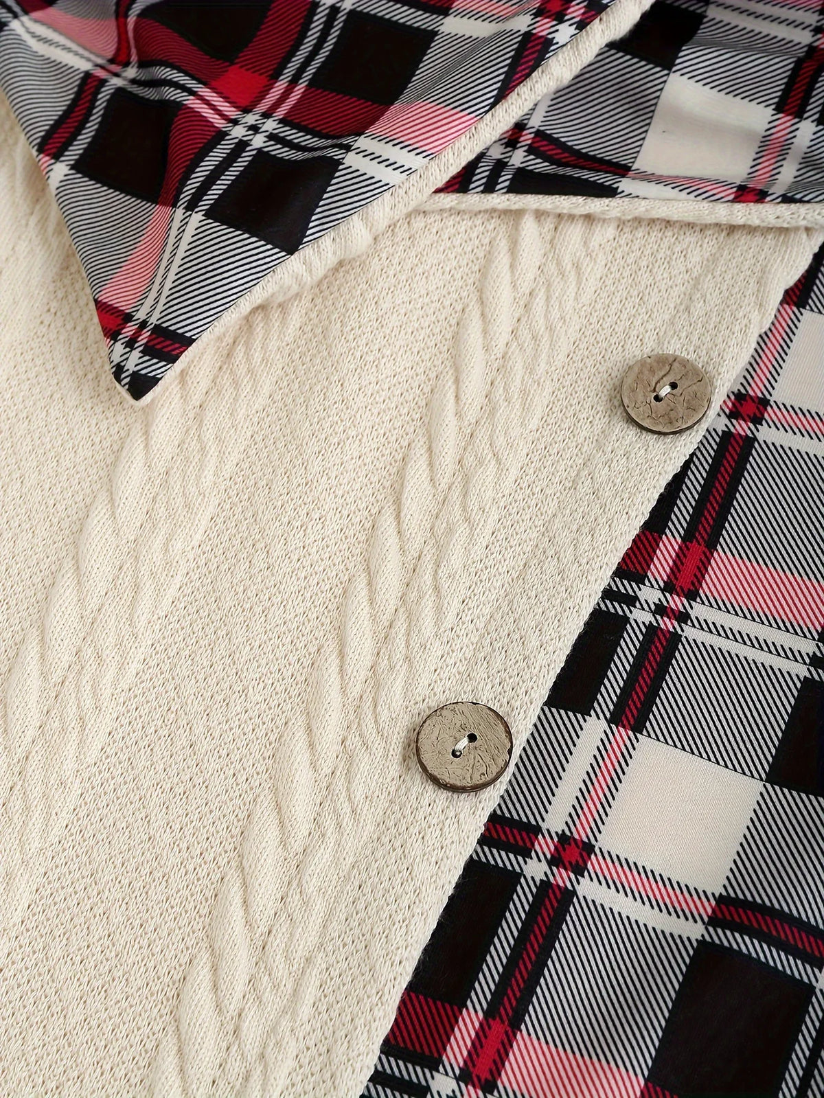 PlaidMuse Hooded Dress