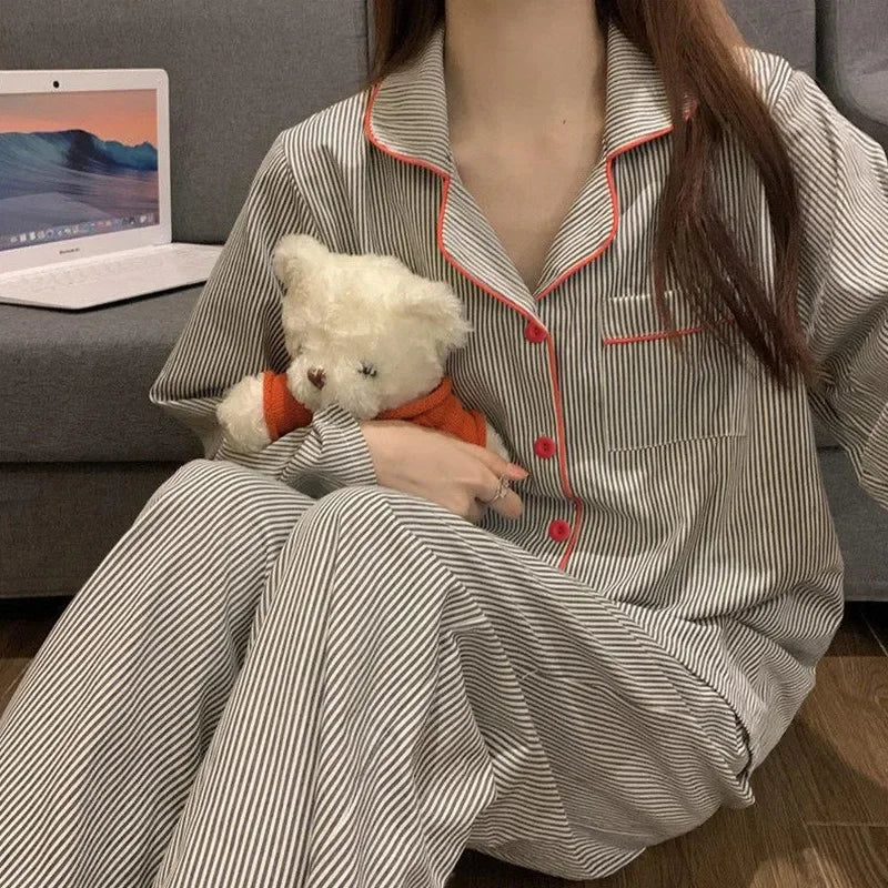 CozyStripe Pajama Set