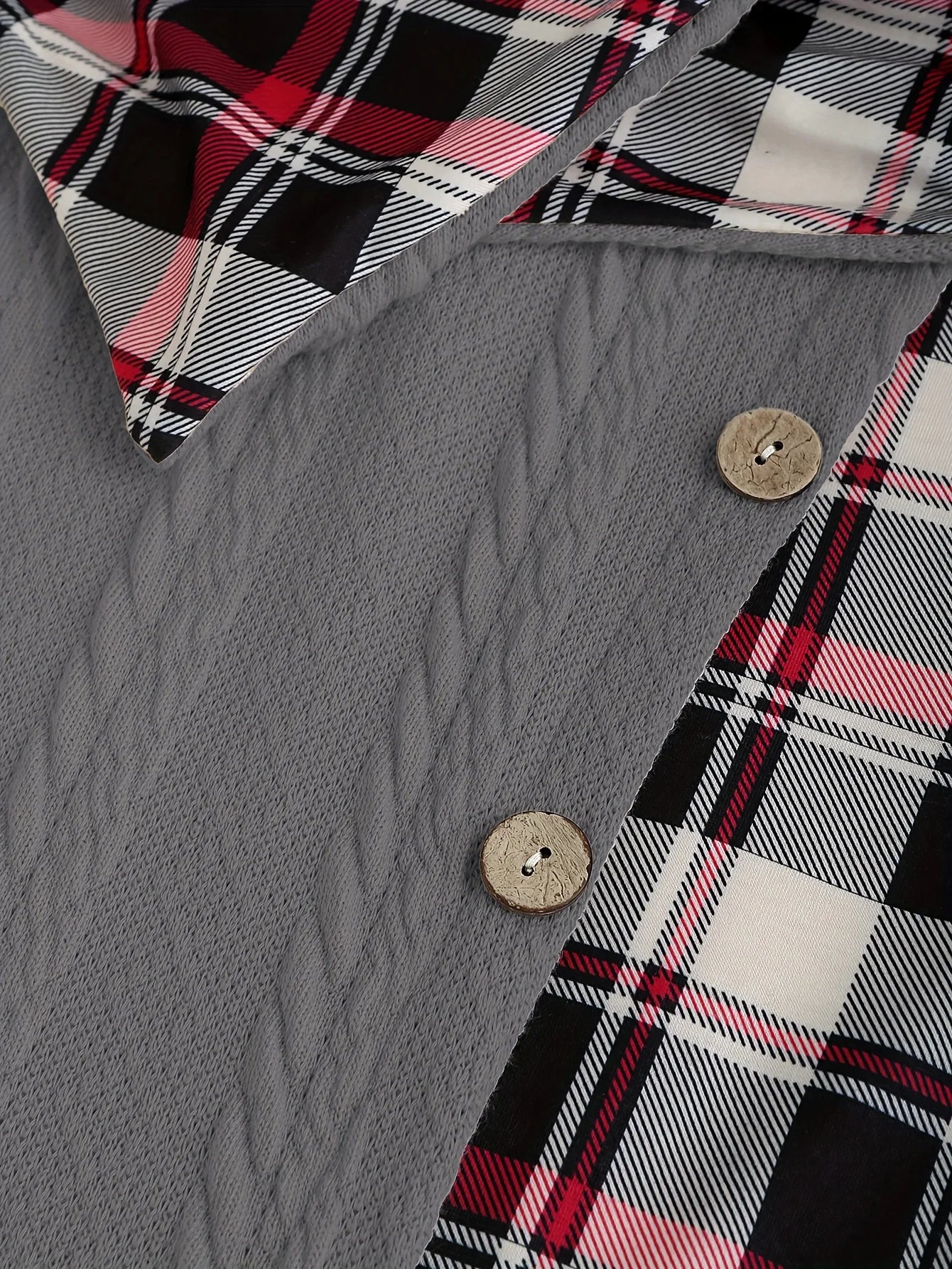 PlaidMuse Hooded Dress